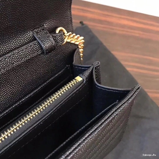 CHAIN MATELASSÉ CASSANDRE YSL WALLET 0717
